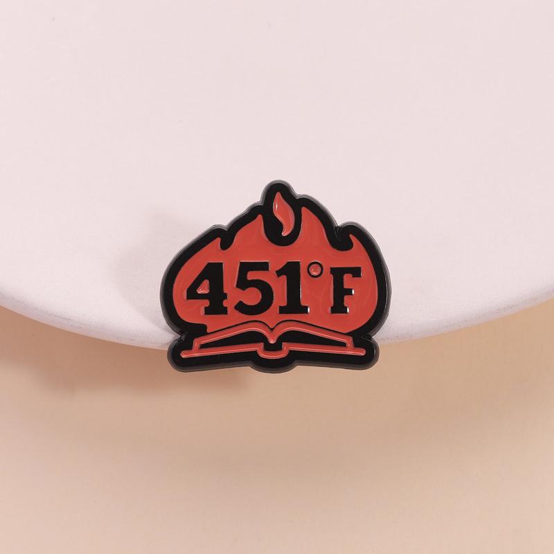 Science Buddies - Fahrenheit 451 livre émail broche Science-Fiction