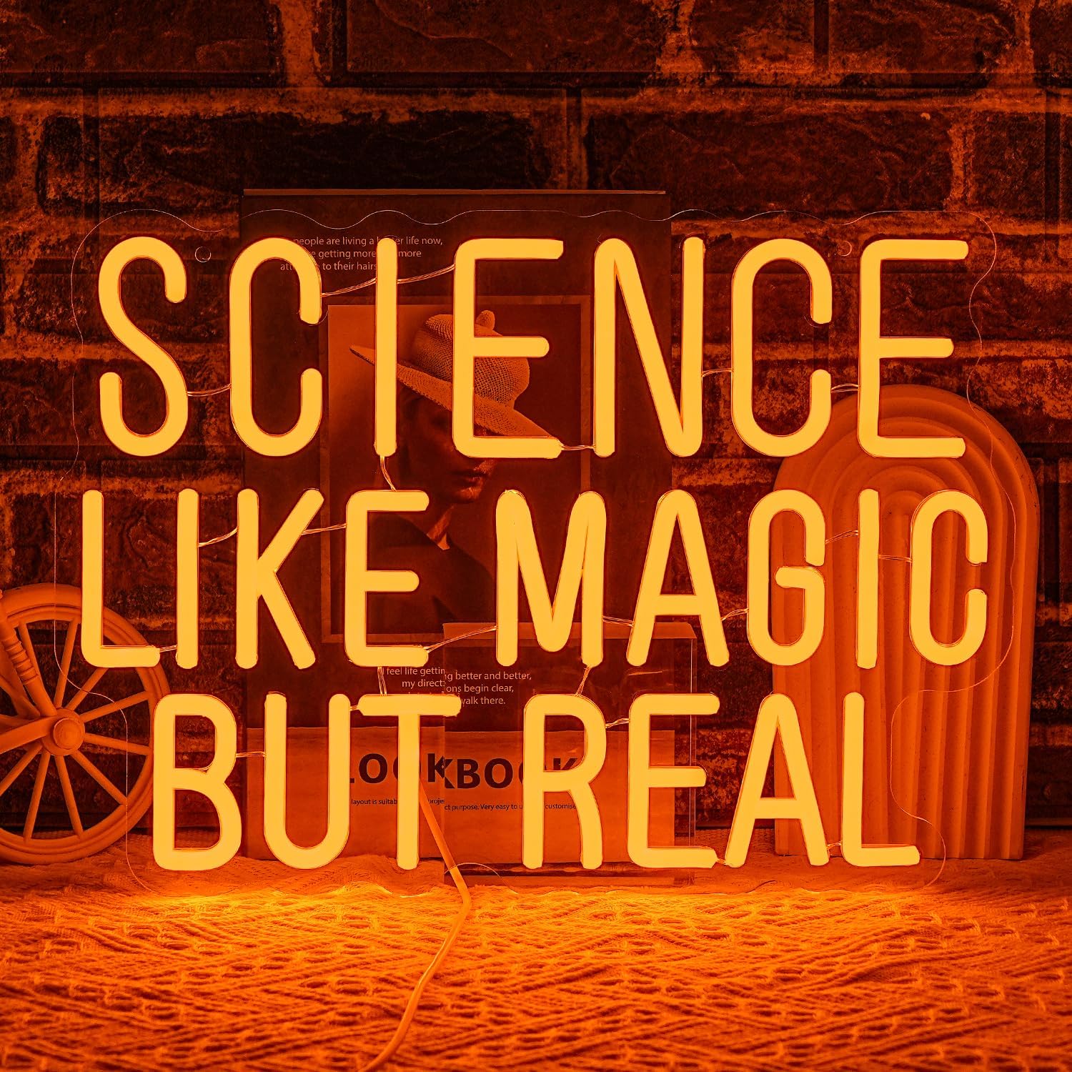 Science Hobbyist - Lumière murale LED USB en néon,