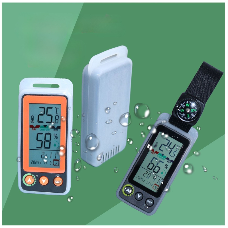 Weather Station Indoor - Thermomètre numérique portable d'extérieur, hygromètre, mini-mètre