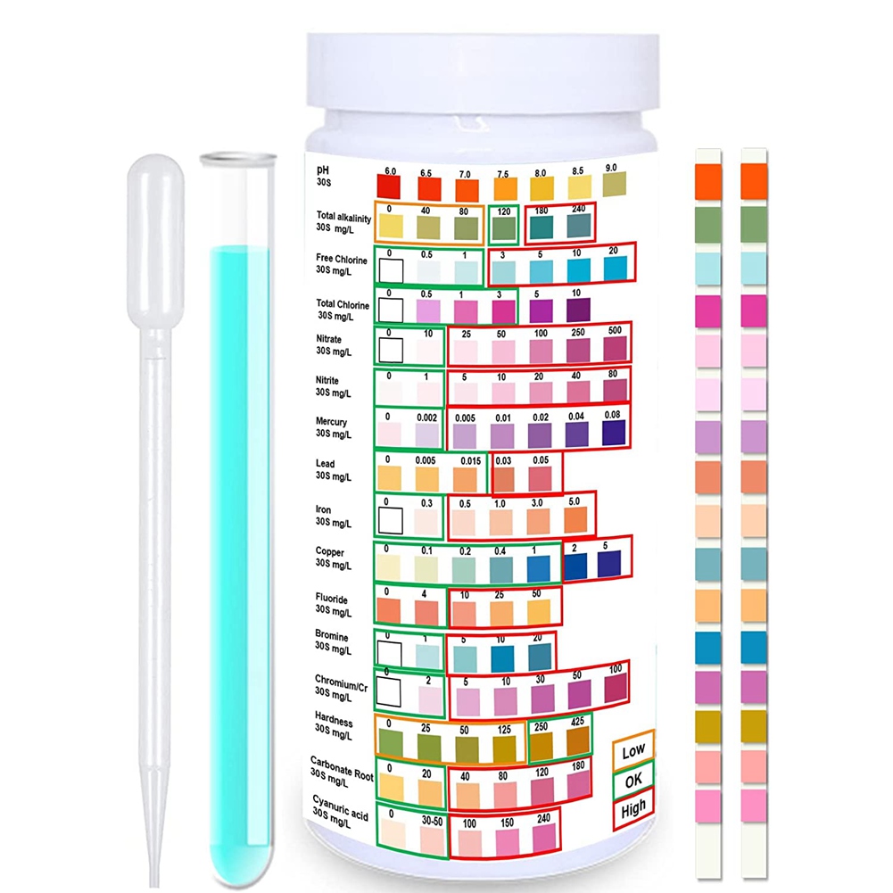 Ph Strip Test - Bandelettes de test d'eau pour l'eau