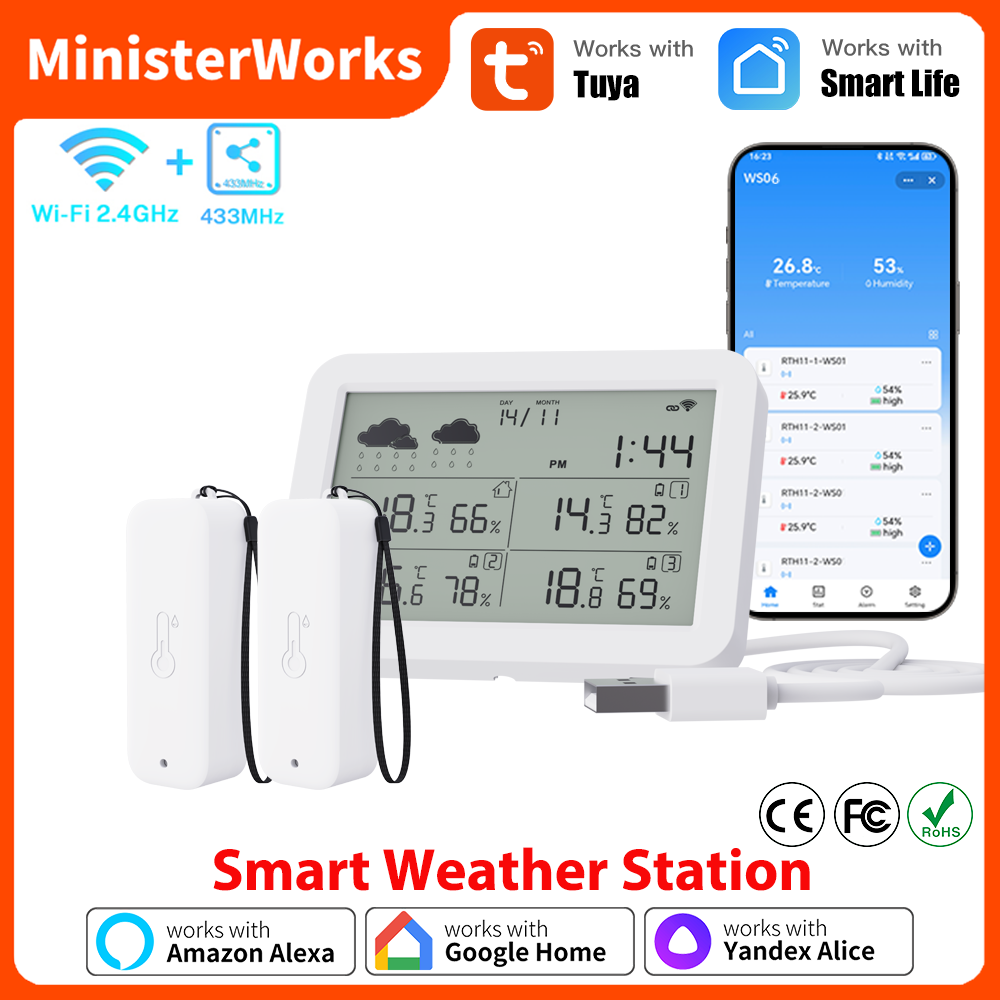 Weather Station Indoor - Tuya – Station météo WiFi RF433,
