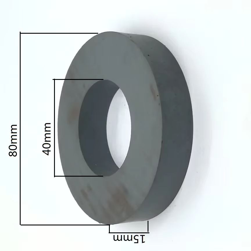 Science And Hobby - Aimant annulaire en ferrite Y30 D45-80mm,