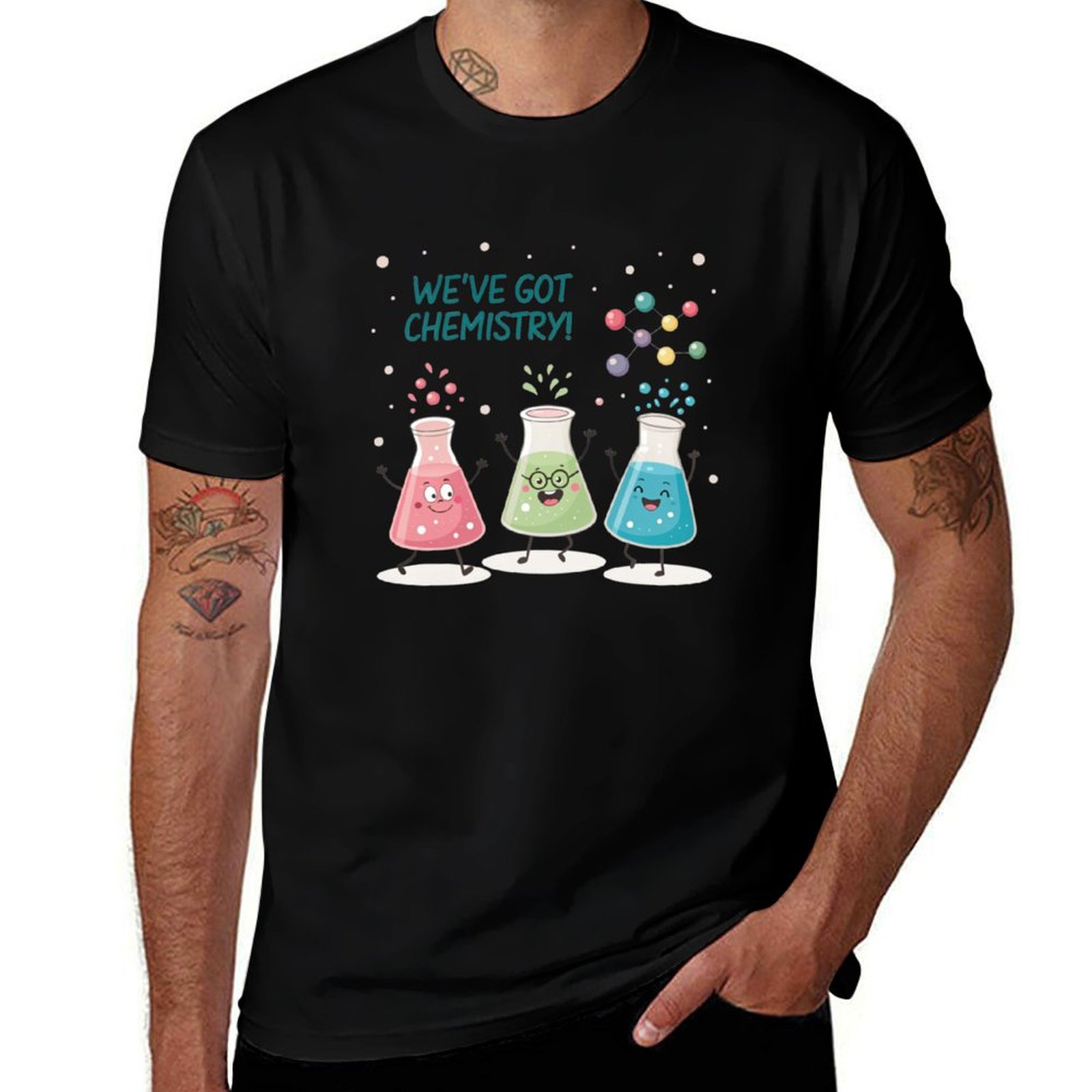 Science Buddies - T-shirt Science Beaker Buddies, t-shirt léger