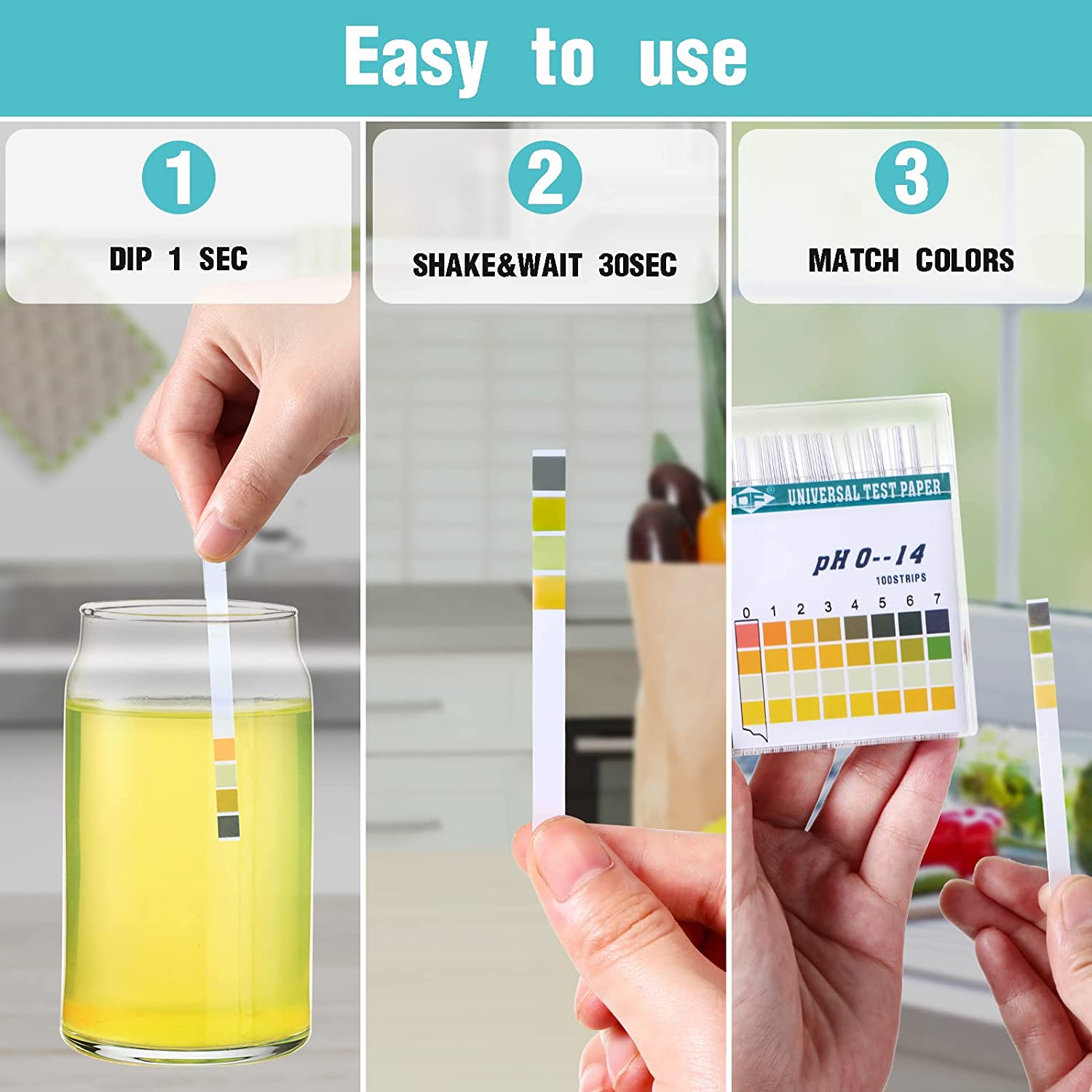 100 bandes 0-14 PH acide alcal - Ph Strip Test avis et prix