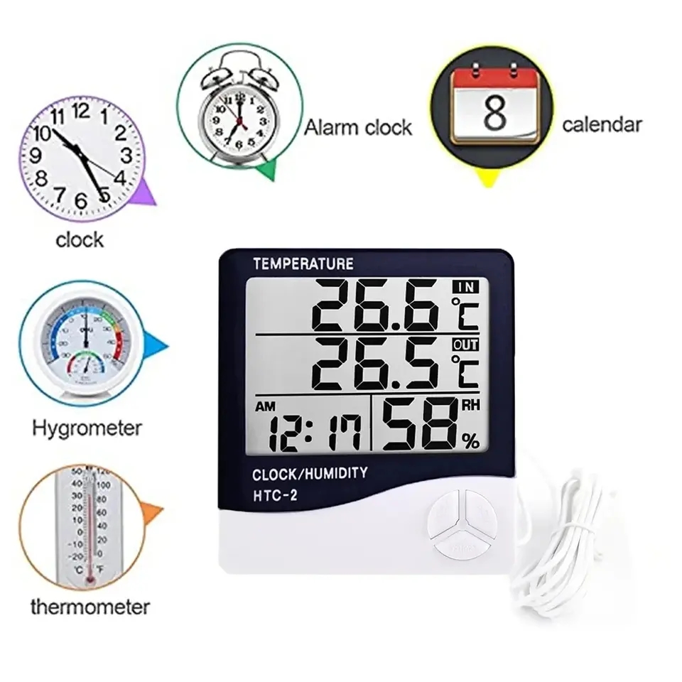 Thermomètre et hygromètre numé - Weather Station Indoor avis et prix